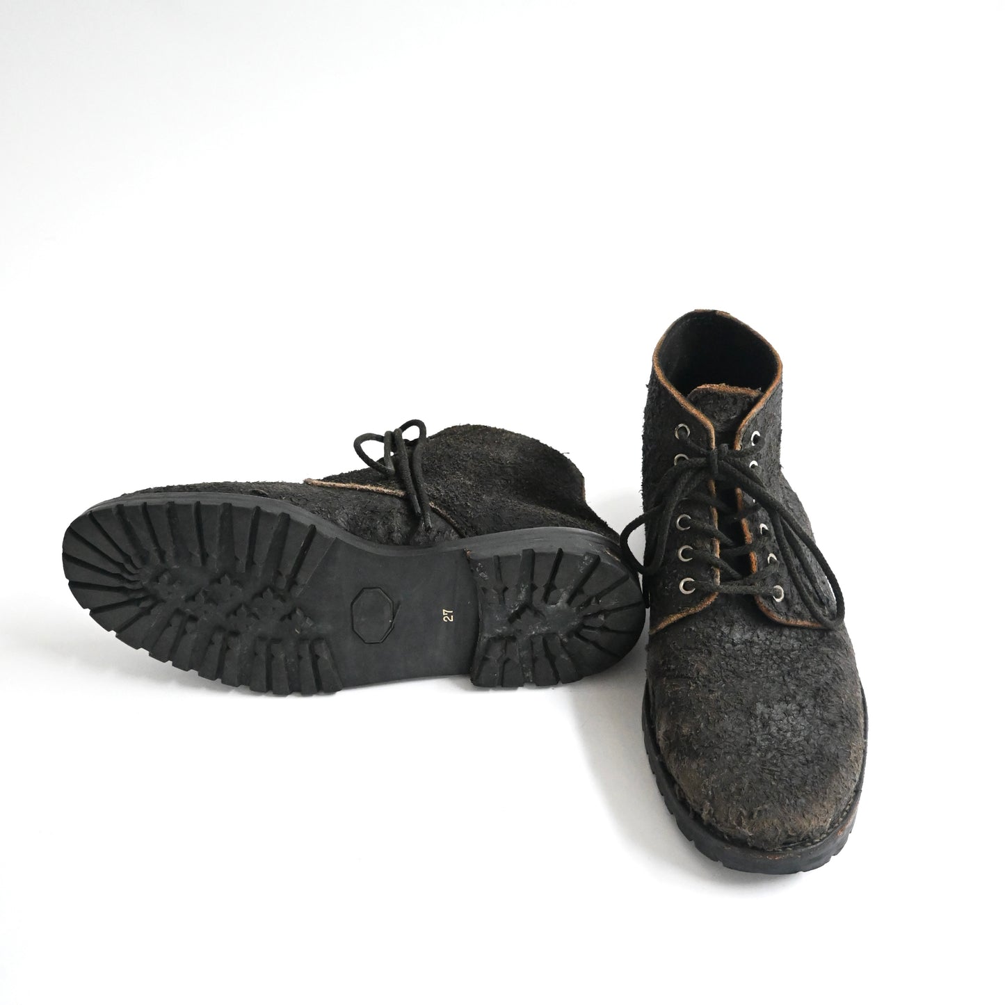 2000s comme des garcons homme crushed suede boots 27