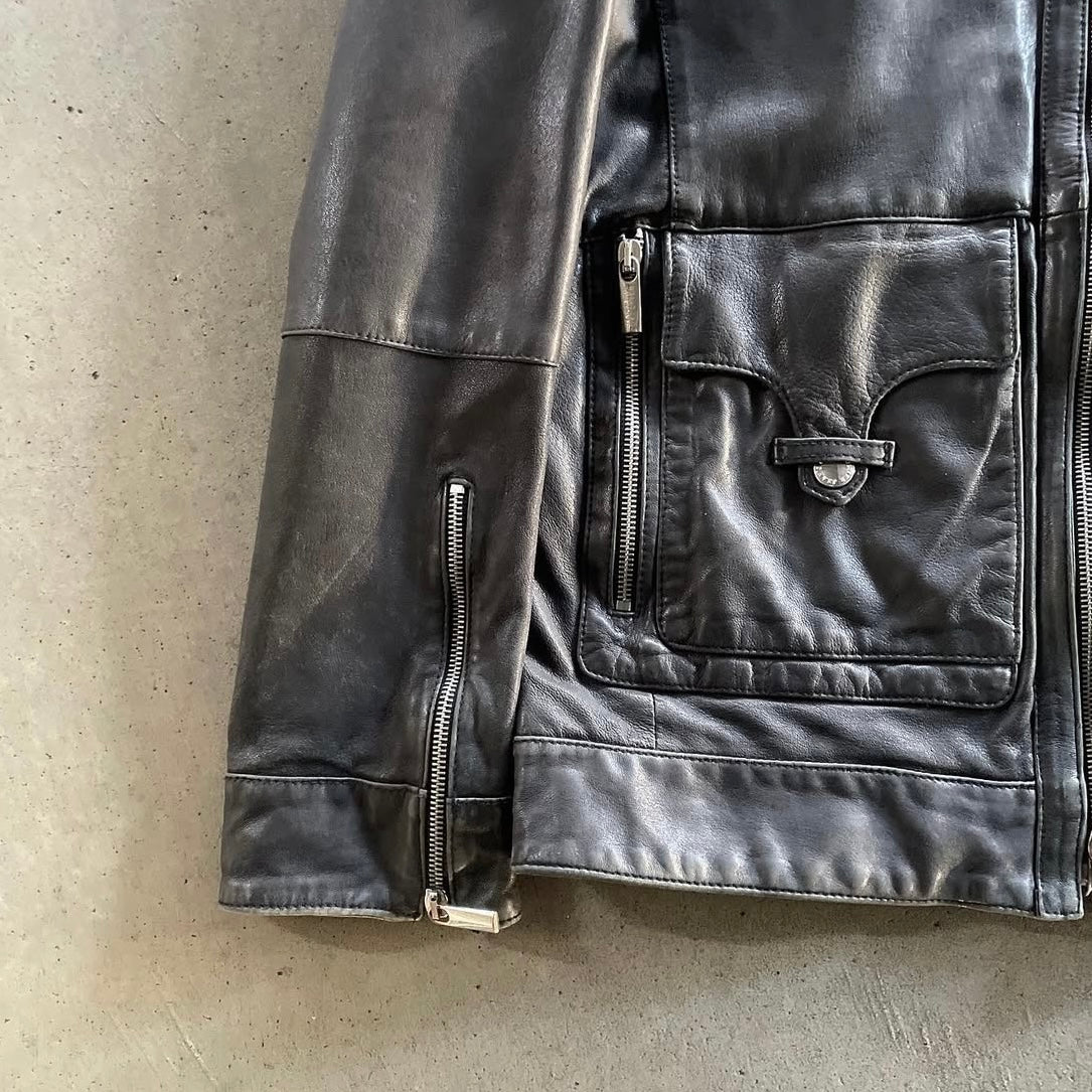 2000s Jean paul gaultier leather jacket
50