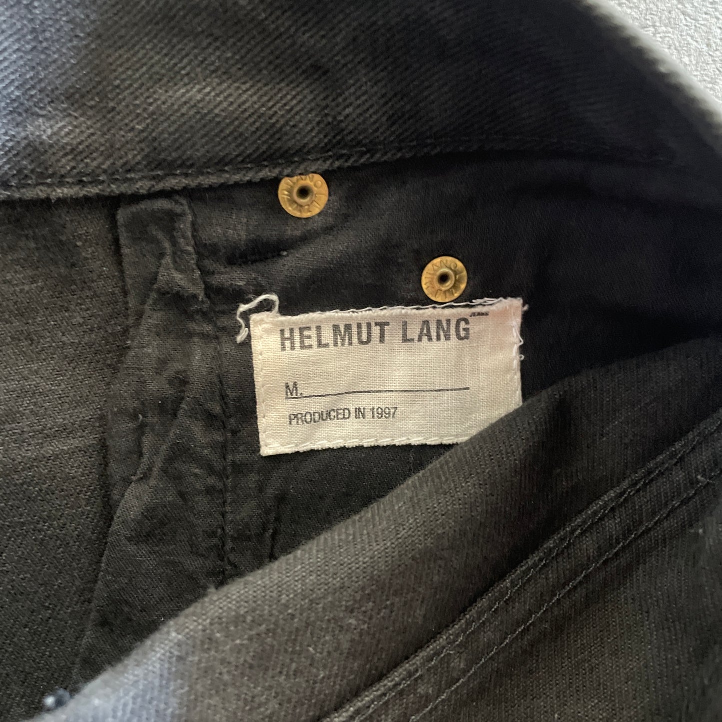 1997aw helmut lang rubber denim 30