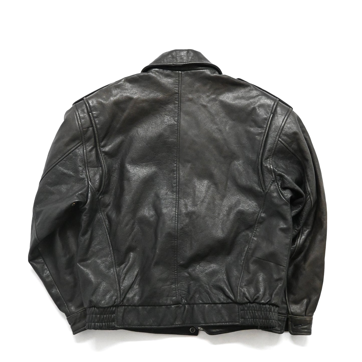 1990s gianfranco ferre cow leather jacket 48