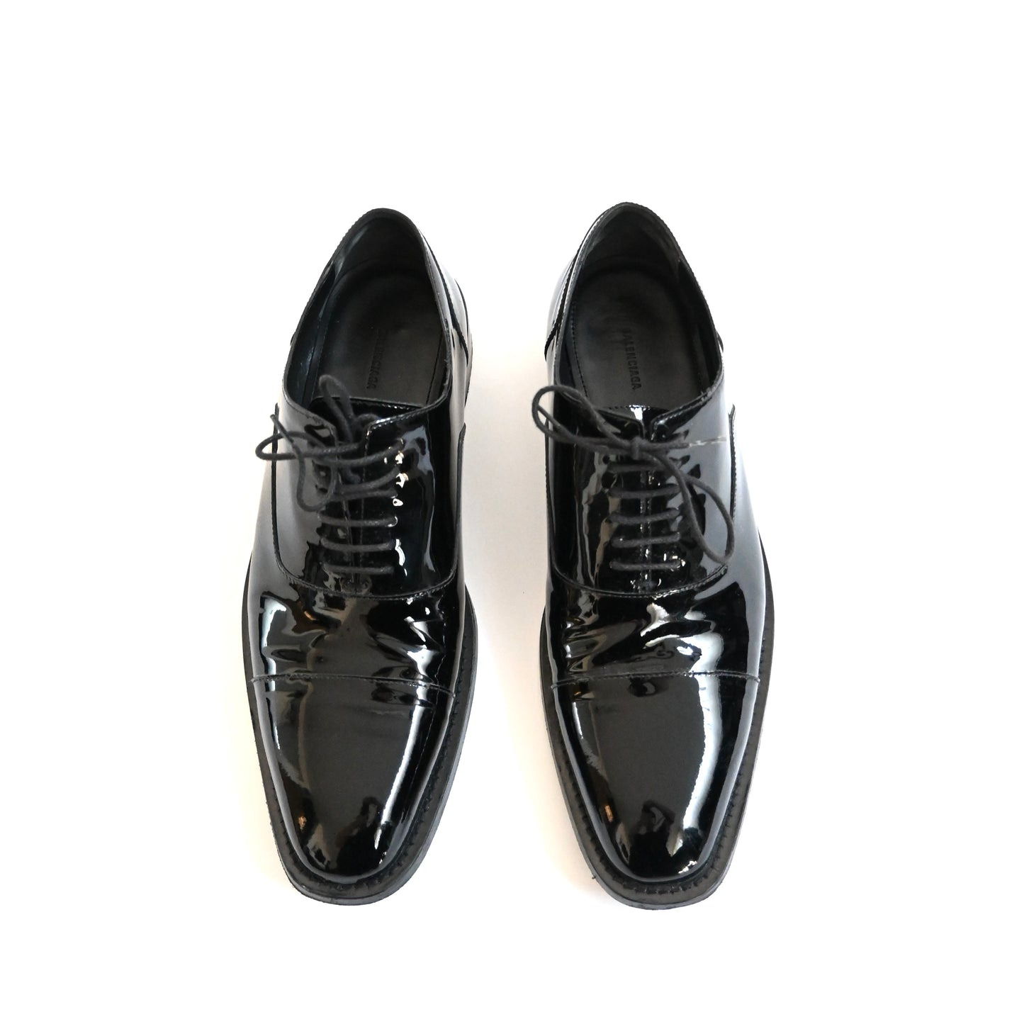 2020aw balenciaga glossy patented calfskin shoes 42