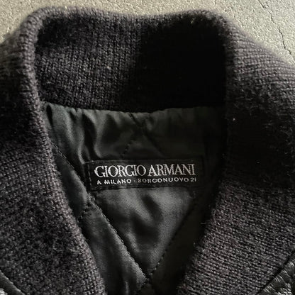 1990s giorgio armani leather ma-1 jacket 50