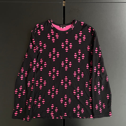 2011ss comme des garcons homme argyle pink layered kint L