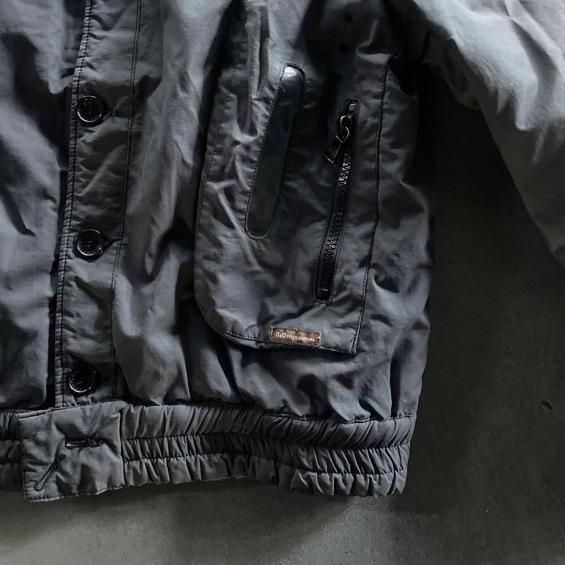 2003aw dolce&gabbana military
parachute goggle bomber jacket XL