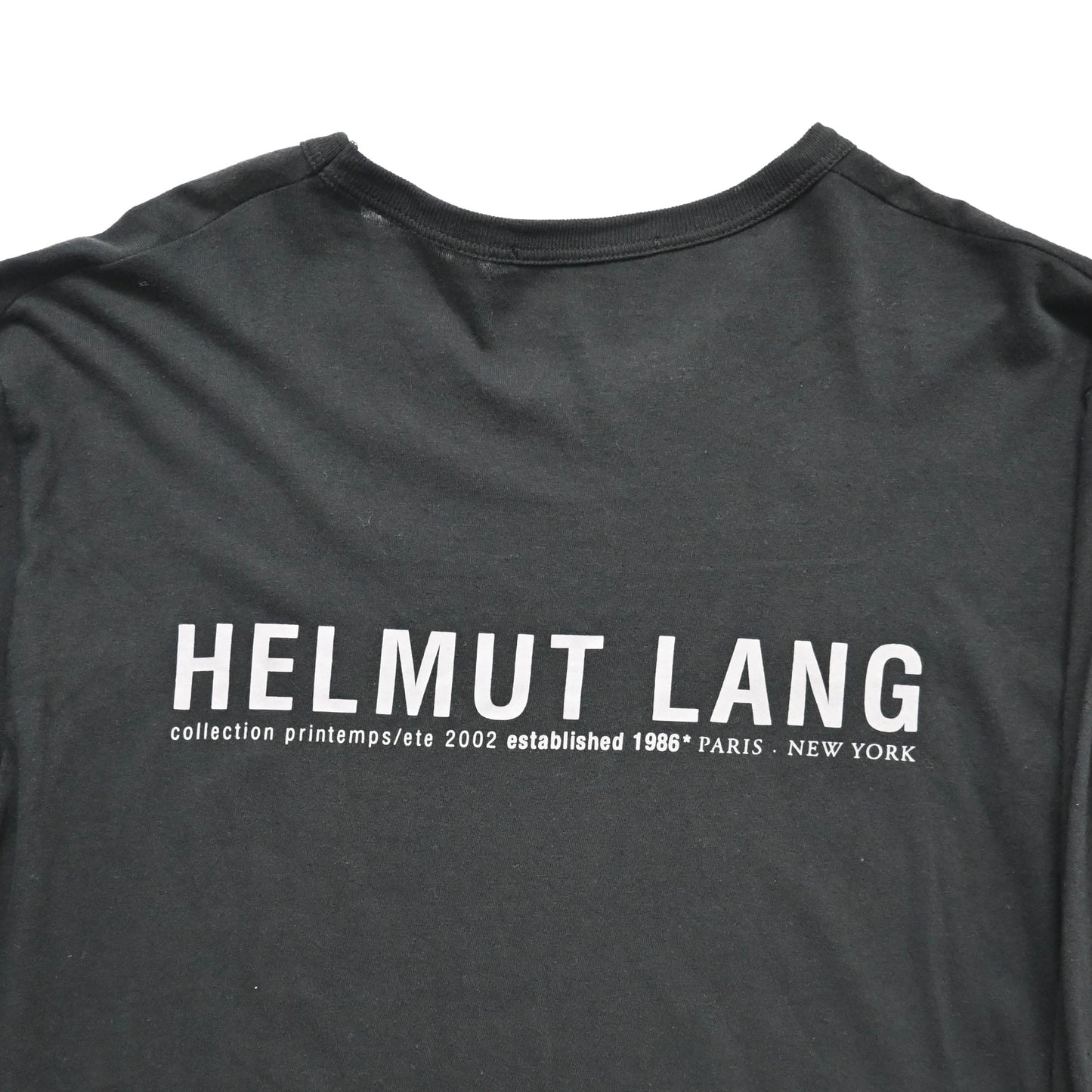 2002ss helmut lang cotton logo shirt XL
