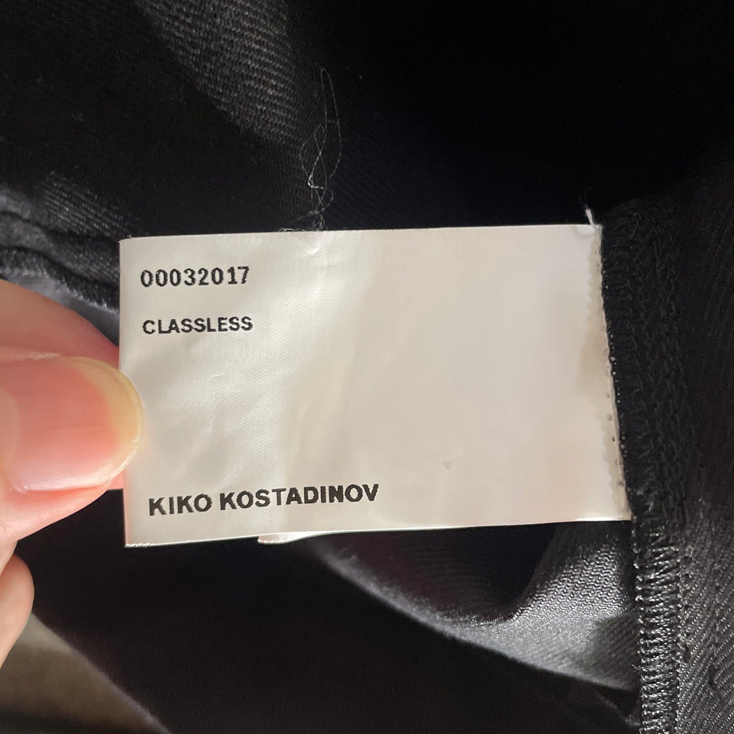 2017aw kiko kostadinov wrap collar pullover L