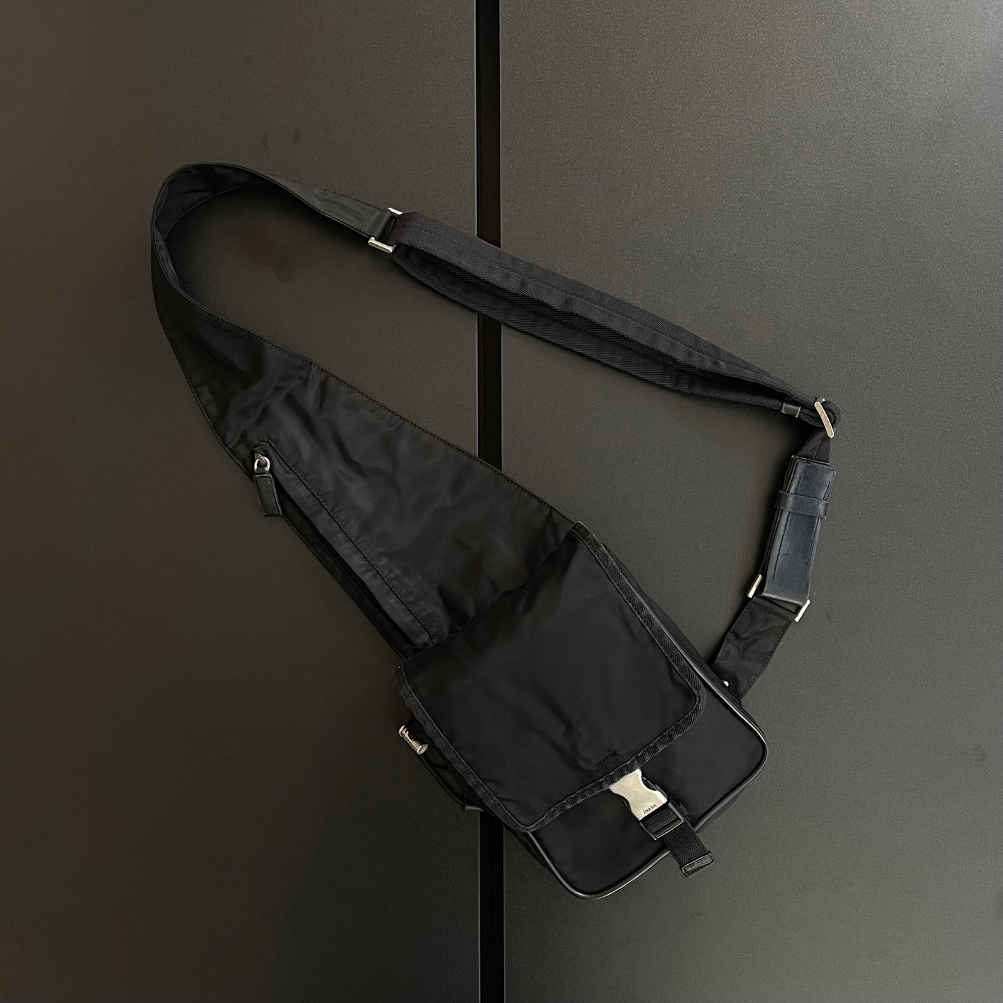 1999ss prada nylon body bag