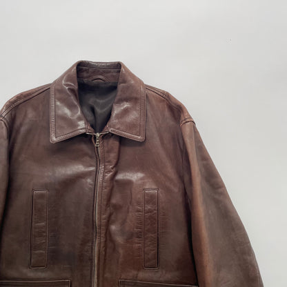 1990s prada cow leather jacket 48