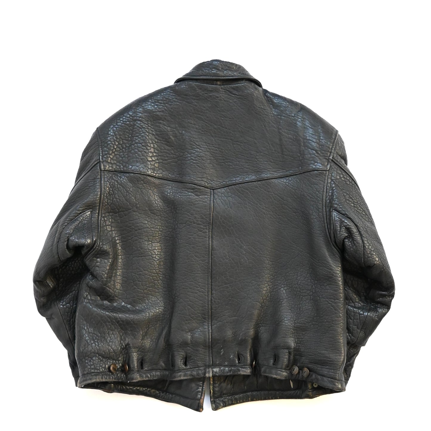 1980s boneville lamb leather padded blouson 48 by massimo osti