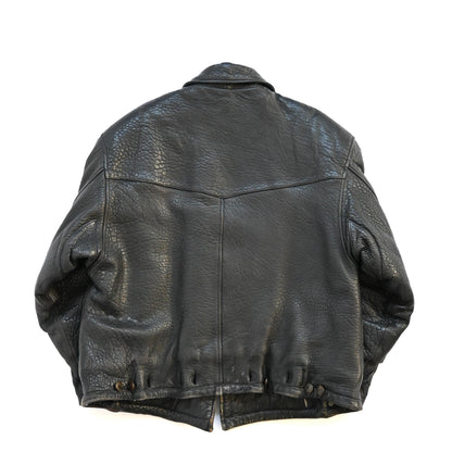 1980s boneville lamb leather padded blouson 48 by massimo osti