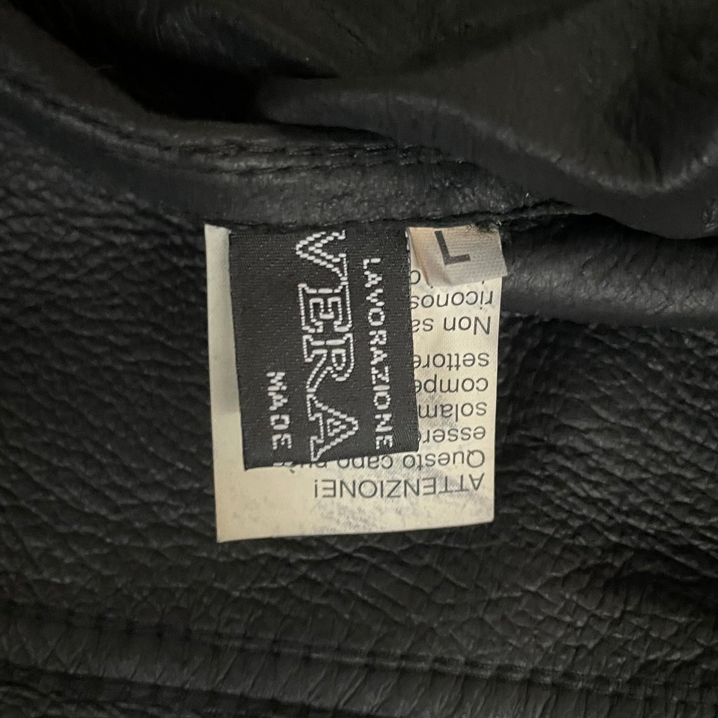 1990s lucien pellat finet fur docking leather jacket L