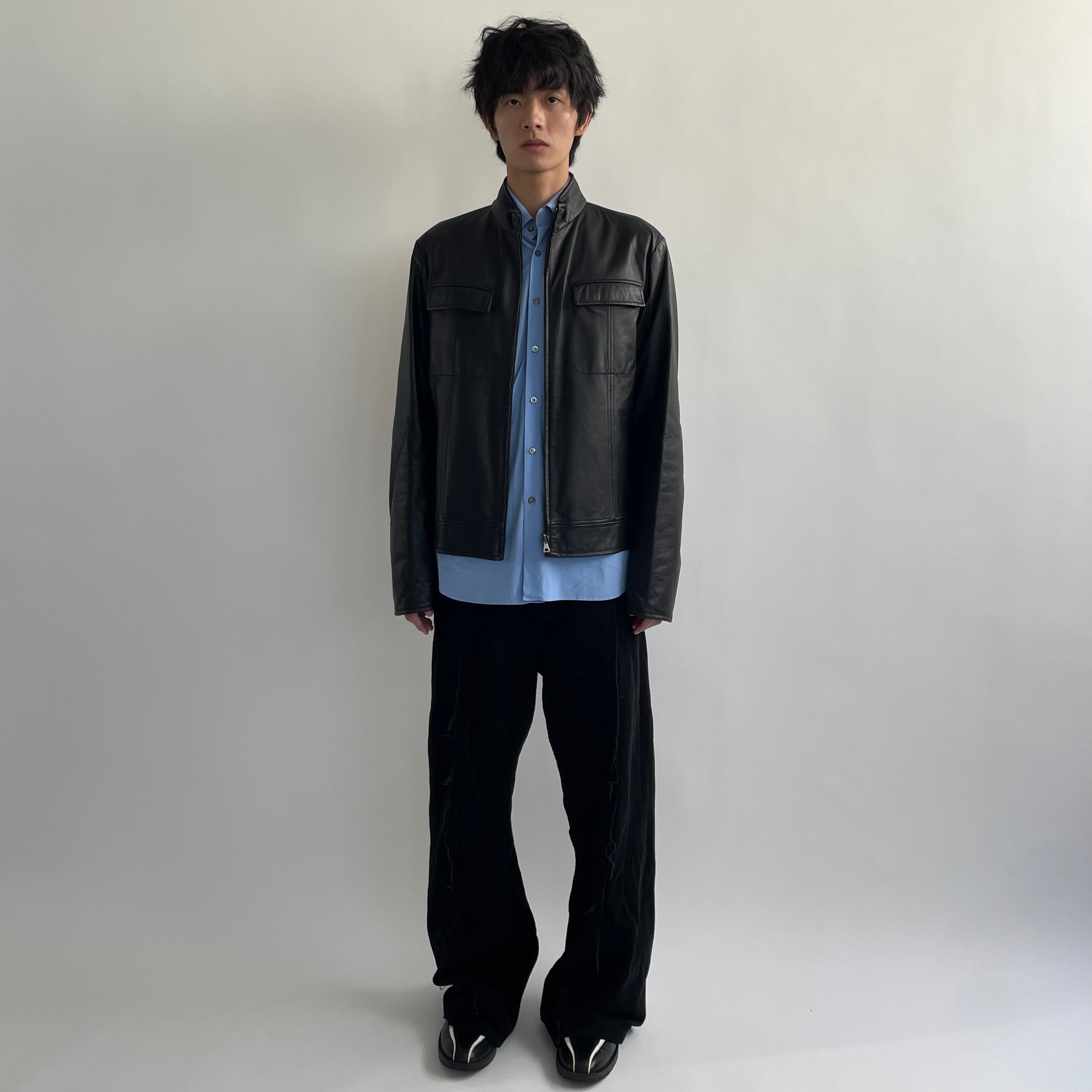 JIL SANDER by Raf simons 09aw レザージャケット ラフシモンズ期】 JIL SANDER 09aw リバーシブルレザー
