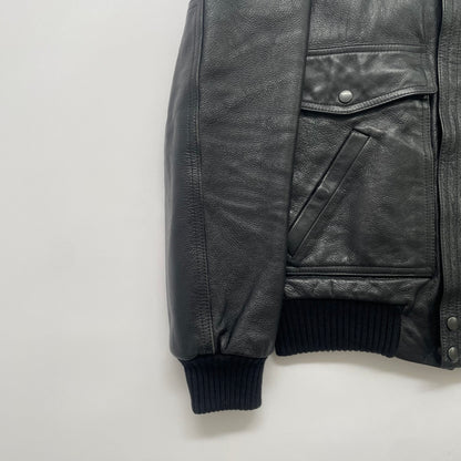 2003aw veronique branquinho caw leather flight jacket 46
