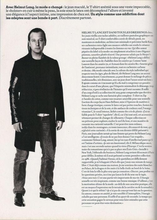 2003ss helmut lang leather sleeve denim jacket 50