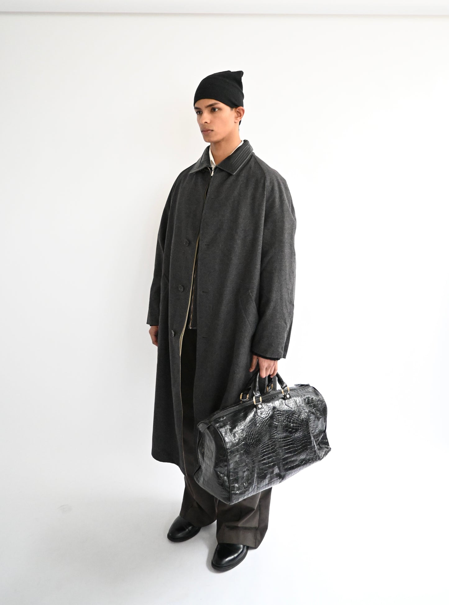 1990s gucci reversible wool long coat 50 by Tom ford