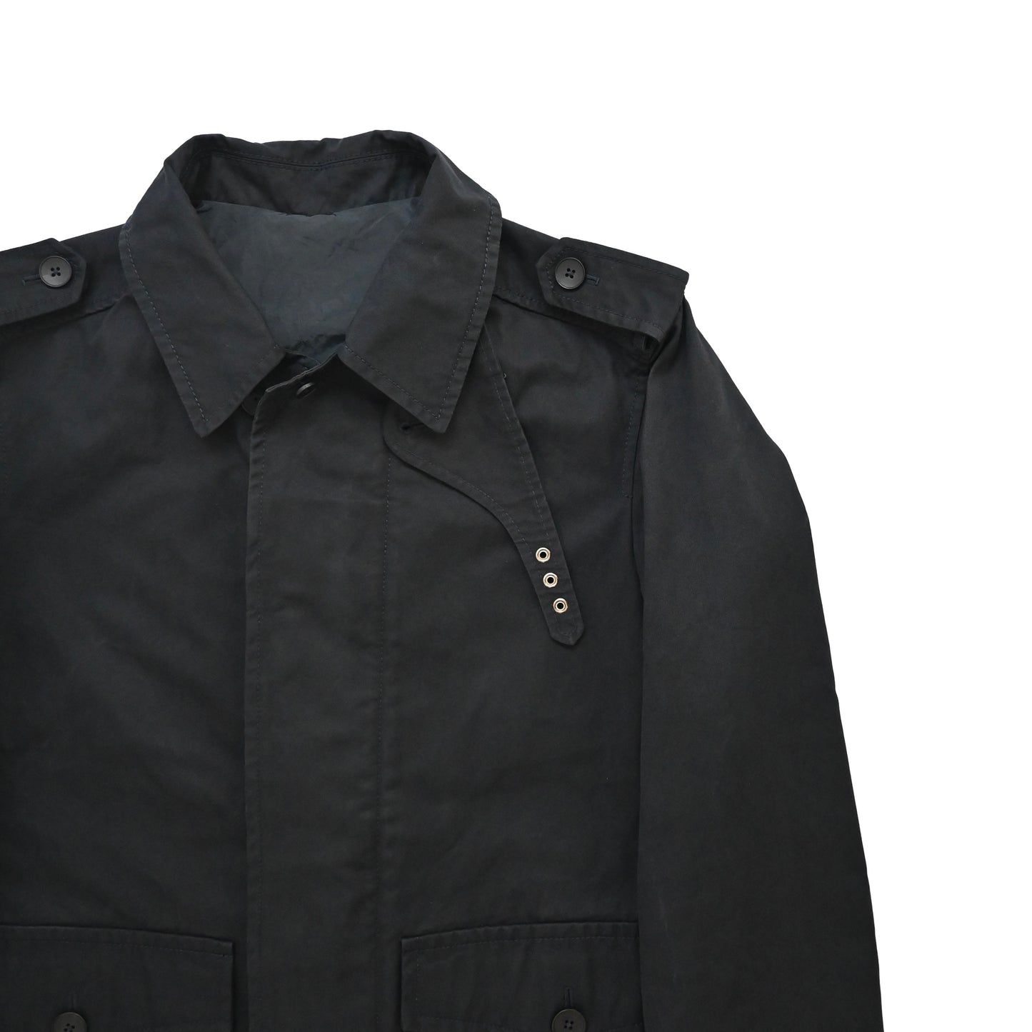 2000s gucci cotton high neck half coat 48 by Tom ford