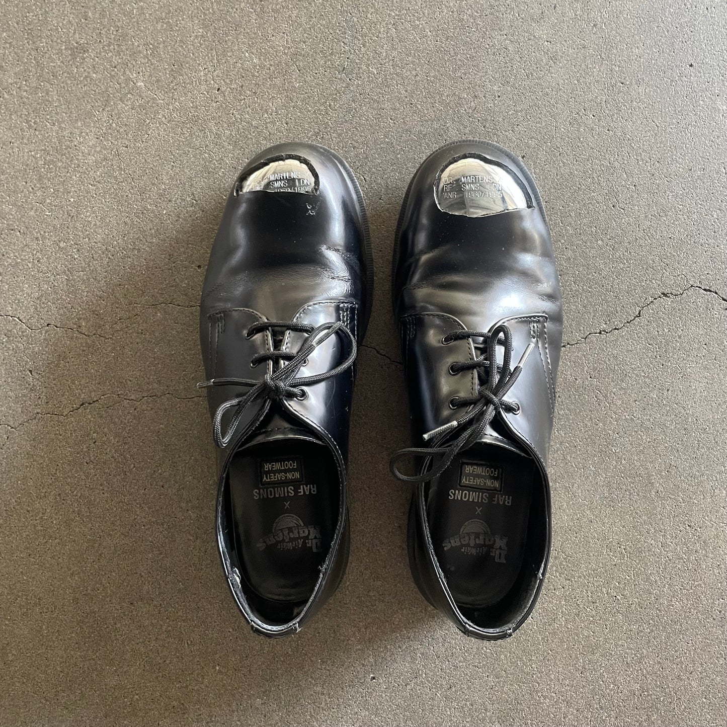 2019aw raf simons  Dr. Martens Exposed Steel Toe Shoes 44