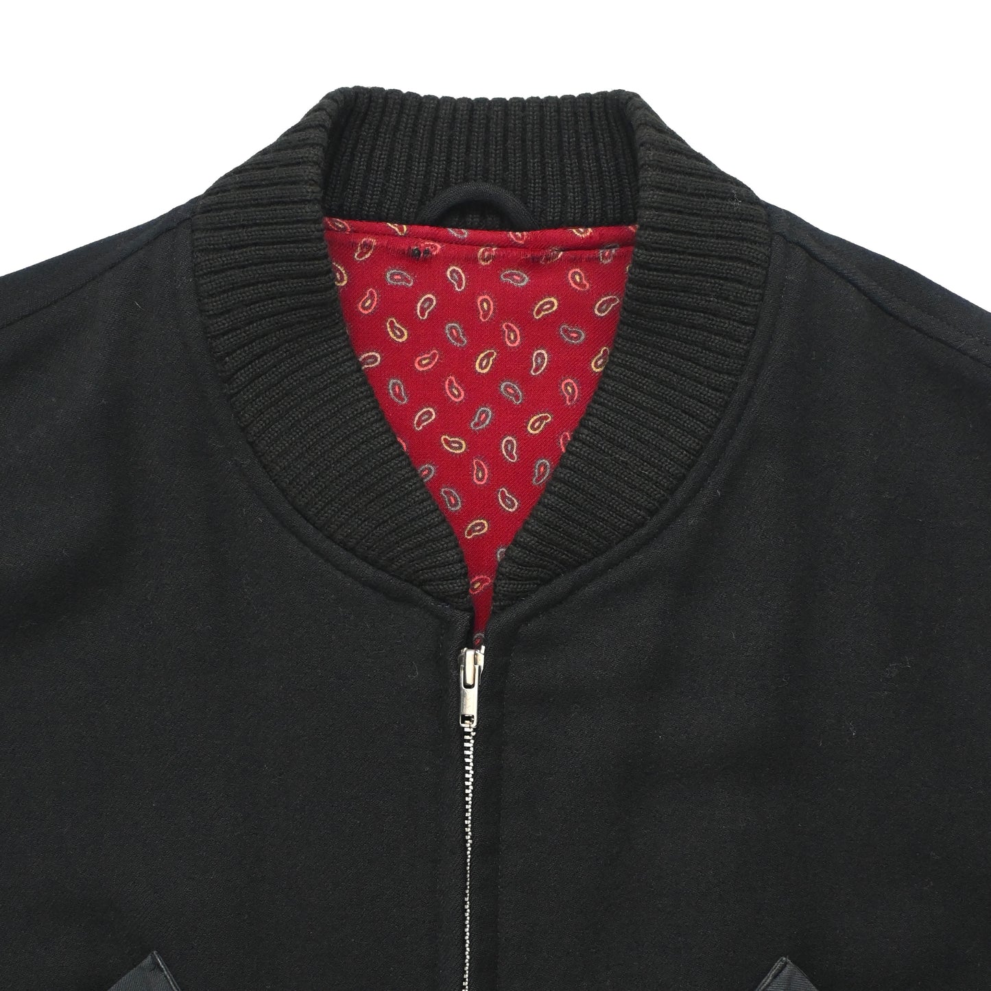 1980s comme des garcons homme mulch pocket wool bomber jacket M