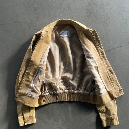 1990s versace Intrecciato leather jacket
48 by ruffo leather