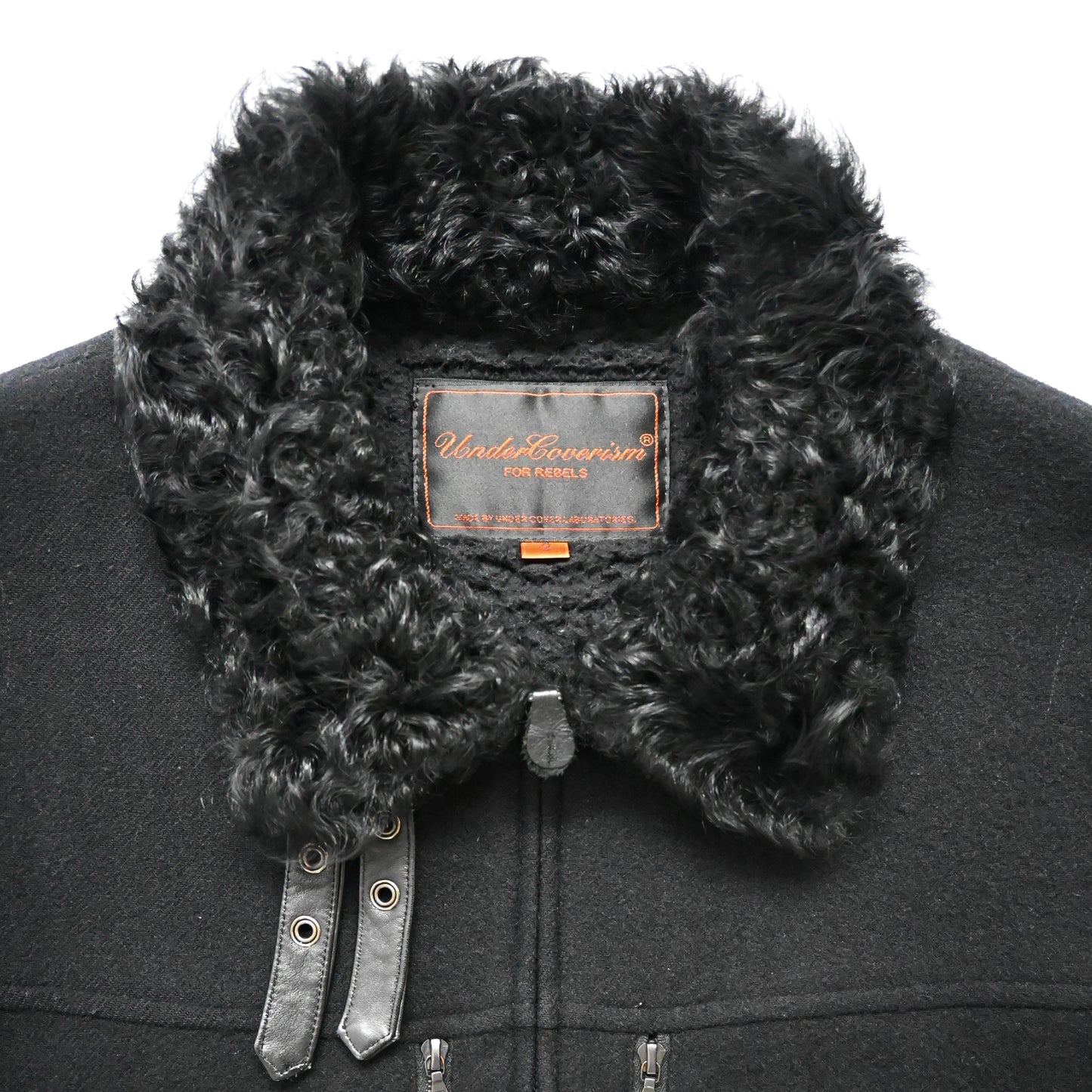 2006aw undercover arts＆crafts fur docking wool blouson 2