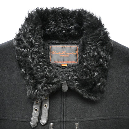 2006aw undercover arts＆crafts fur docking wool blouson 2