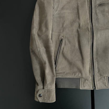 2000s gucci cowsuede riders jacket 46 by Tom ford