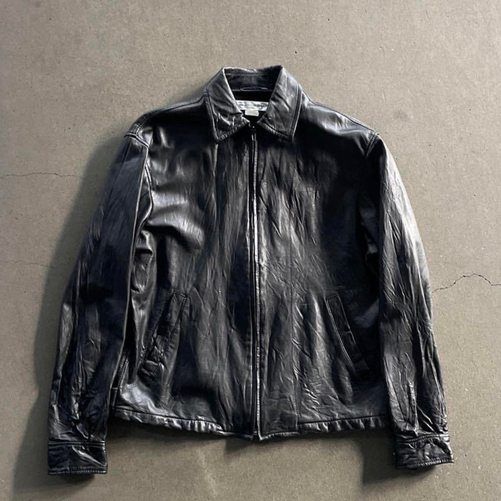 2005aw comme des garcons shirt leather jacket M
