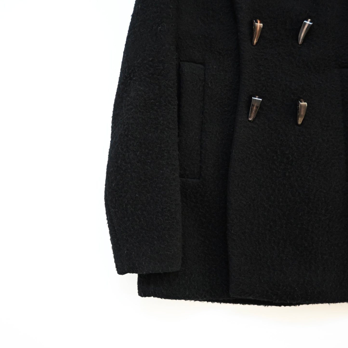 2018aw namacheko shetland wool pea coat M