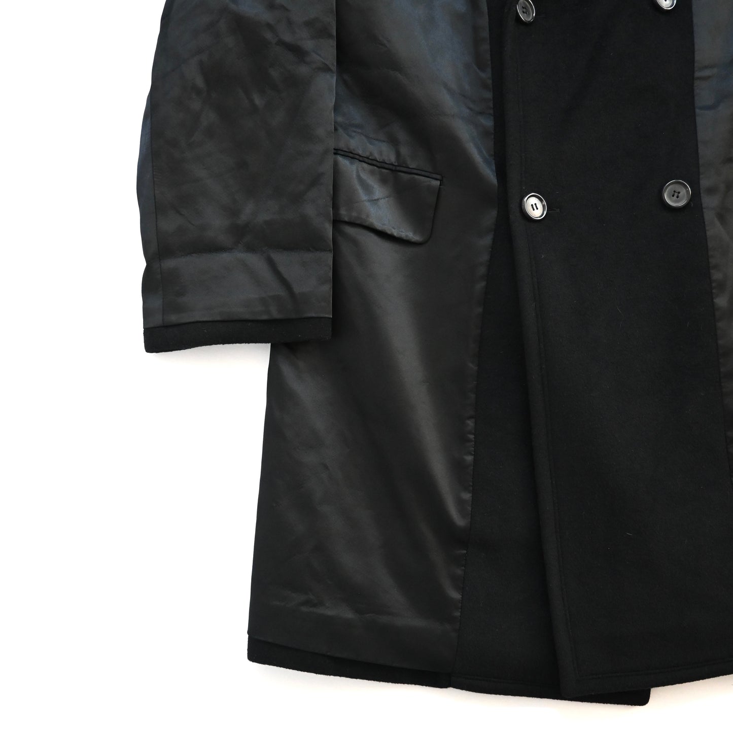 2002aw prada wool docking double coat 52