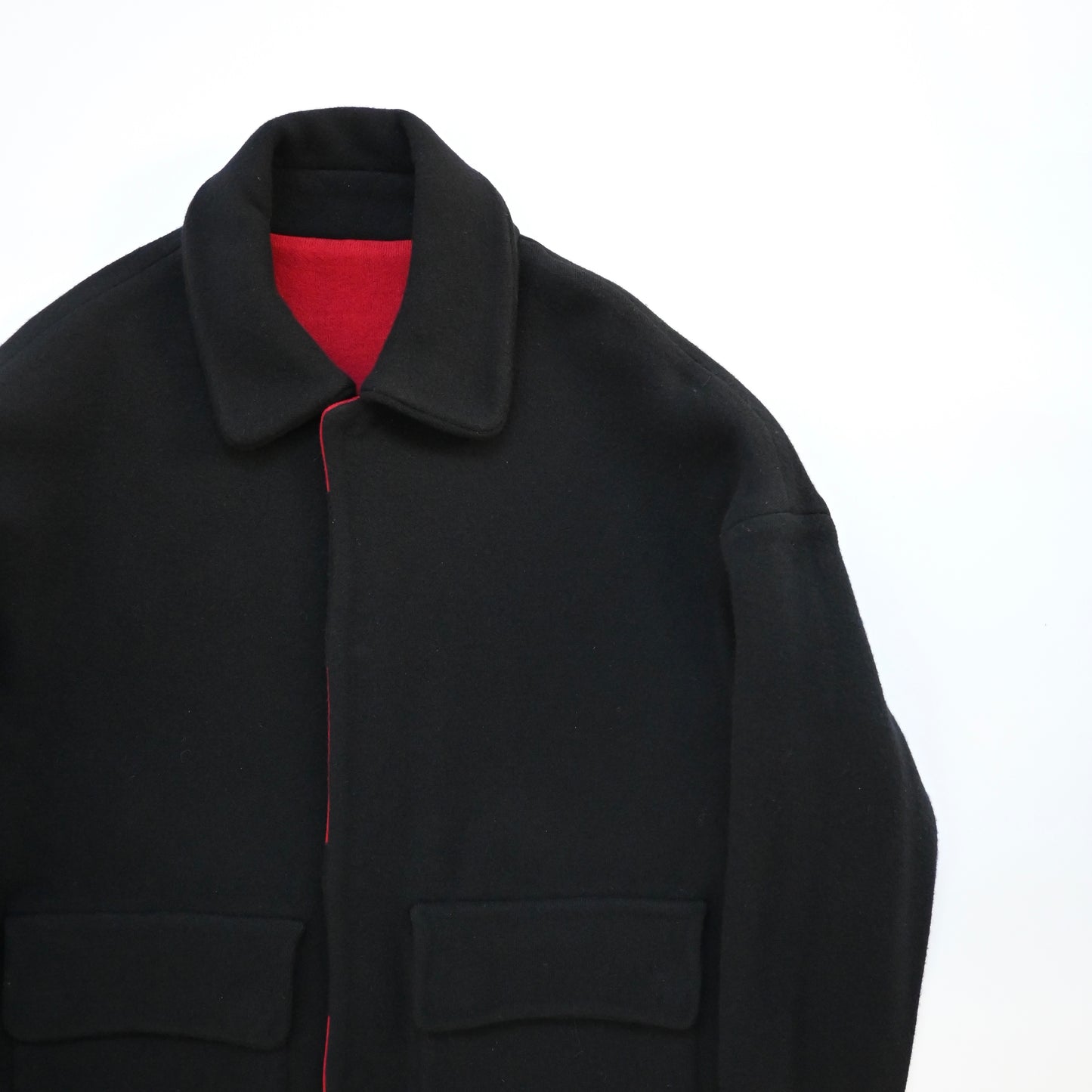 2000s burberry reversible wool blouson L