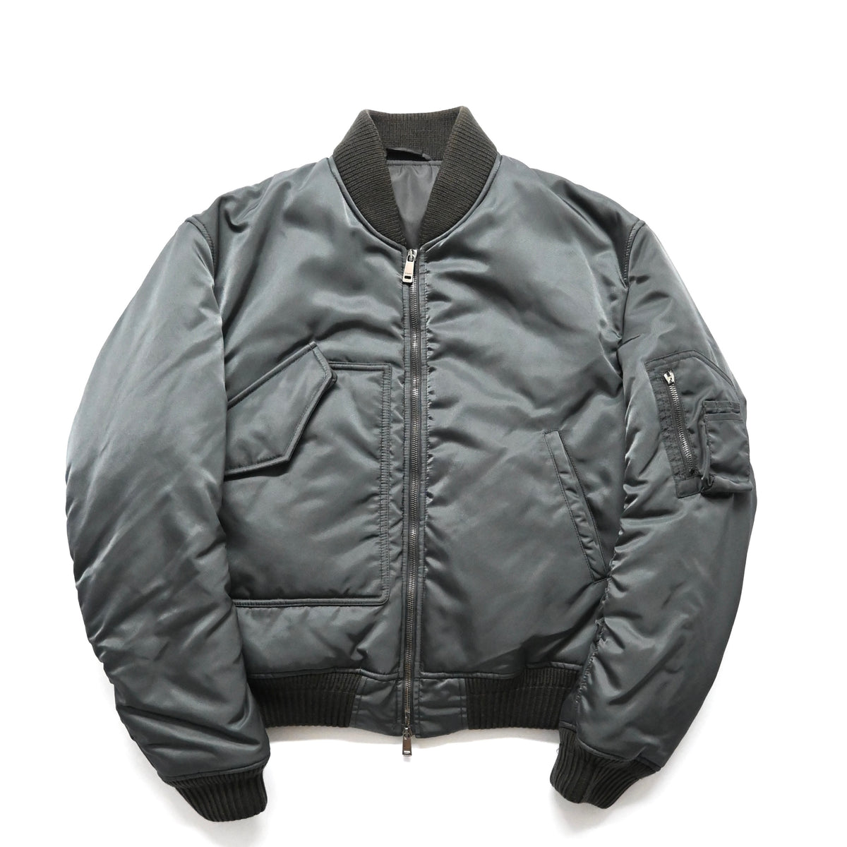 2016aw jil sander nylon padded bomber jacket 50