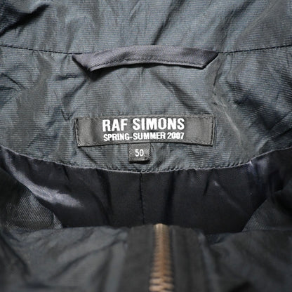 2007ss raf simons layered exposed lining zip up long coat 50