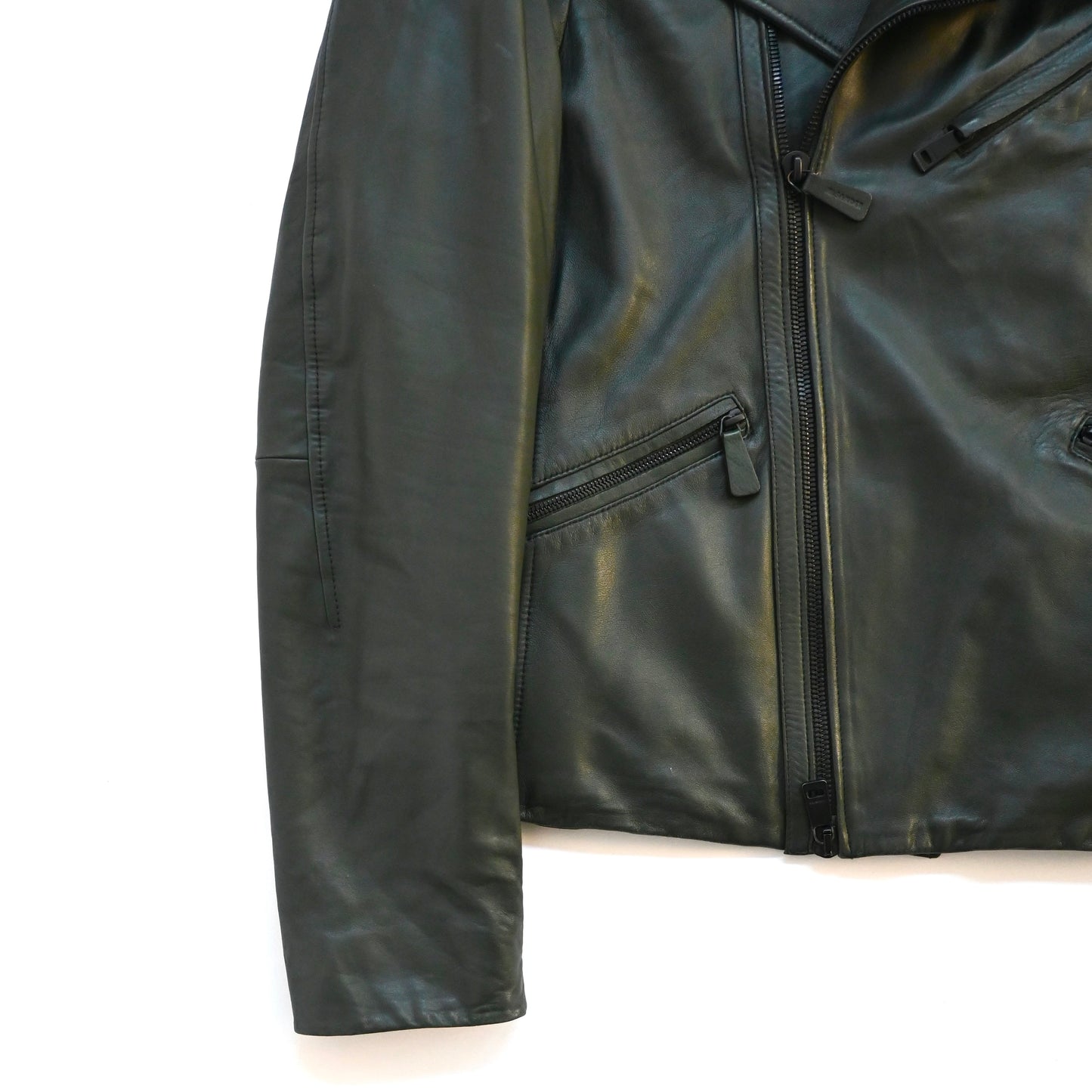 2014aw jil sander lamb leather riders jacket 52