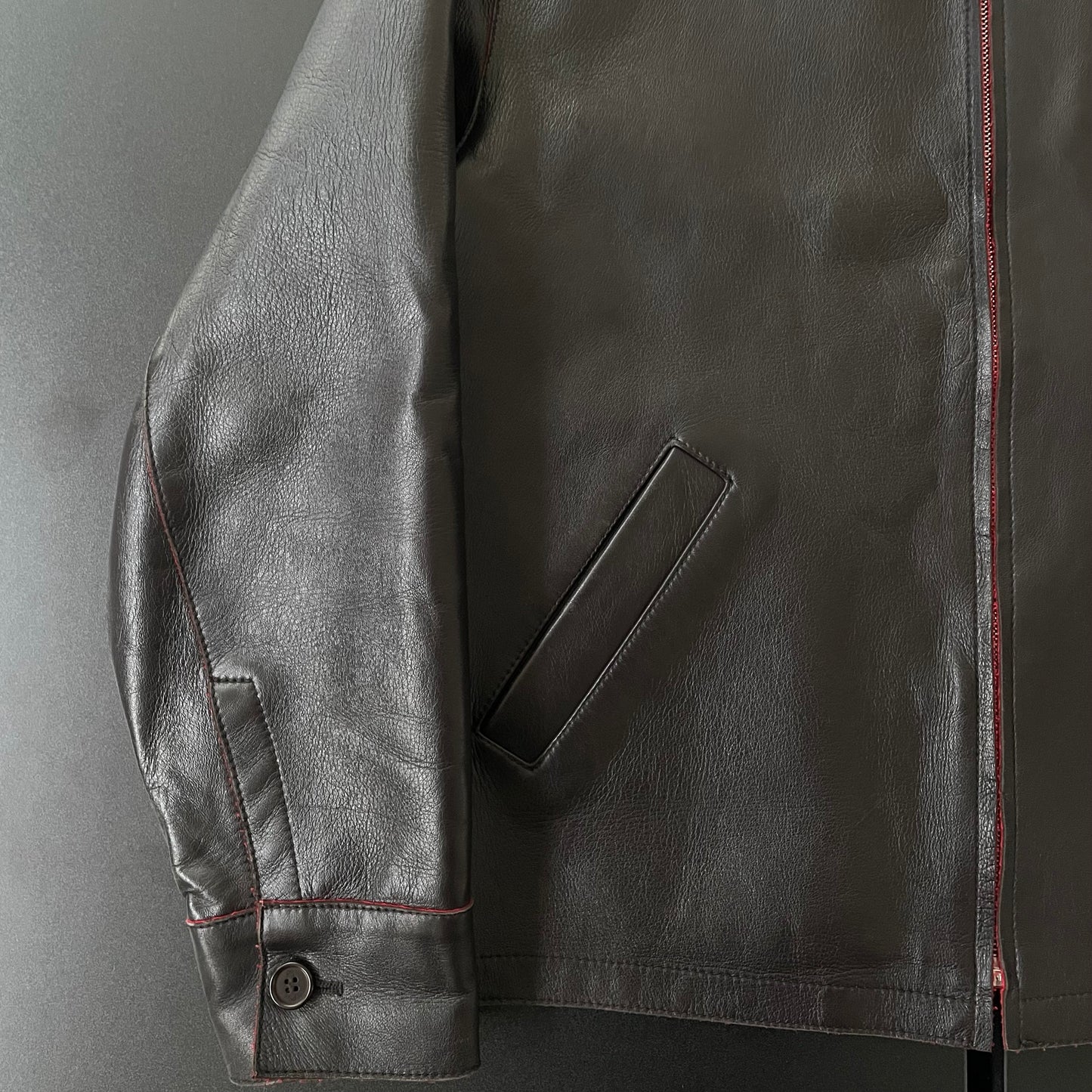 2000s paul smith cow leather  jacket S