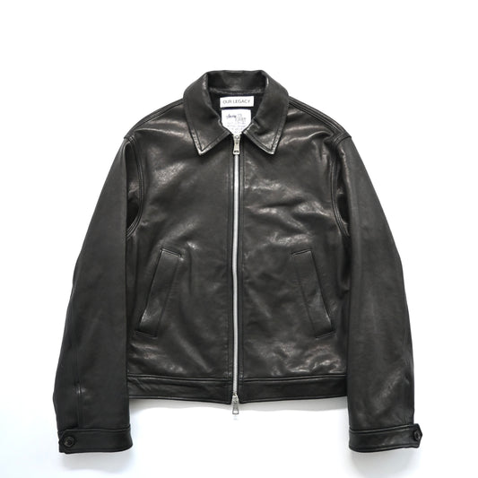 2023aw stussy x our legacy work shop blouson leather jacket L