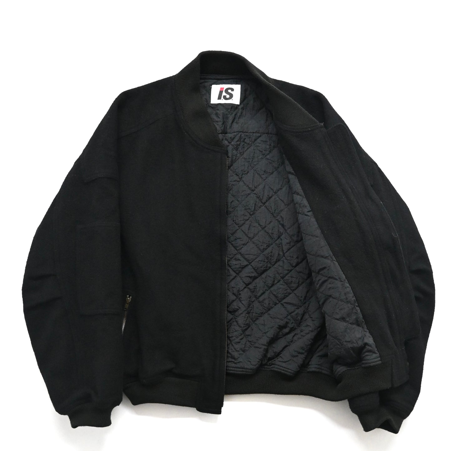 1980s issey miyake caretag wool varsity jacket M