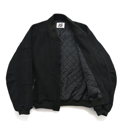 1980s issey miyake caretag wool varsity jacket M