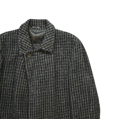 1989aw giorgio armani tweed wool long coat 48