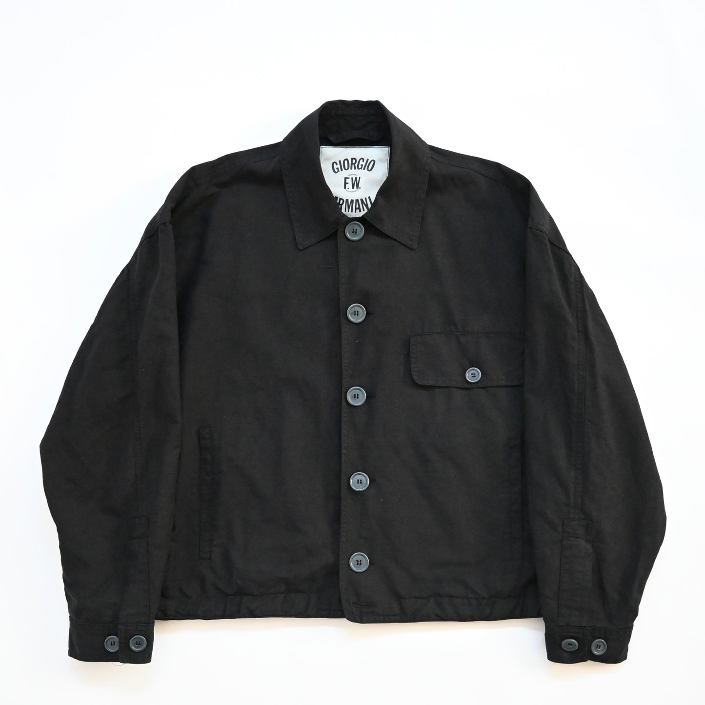 1987ss giorgio armani linen blouson jacket 48
