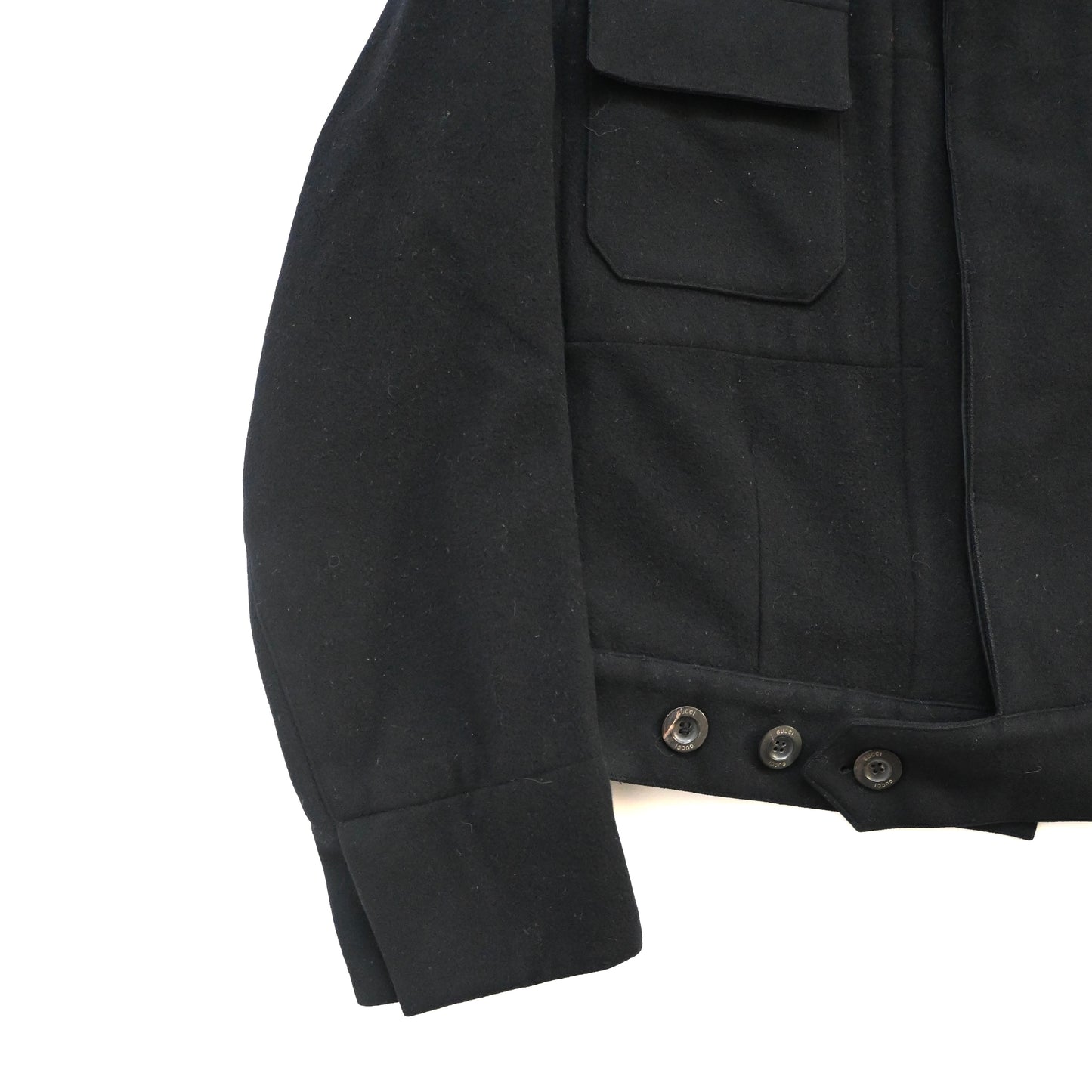 2002aw gucci wool short blouson 46 by Tom ford