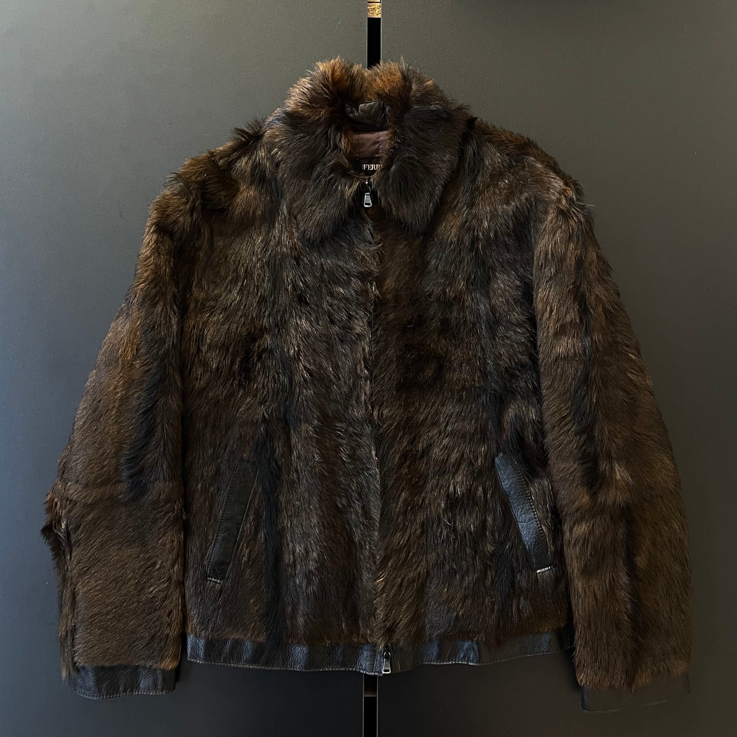 1990s gianfranco ferre fur jacket L