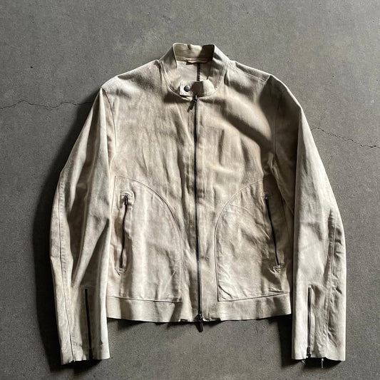 2000s jil sander unborn calf riders jacket
46