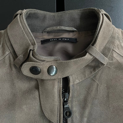 2000s gucci cowsuede riders jacket 46 by Tom ford