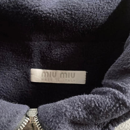 1997aw miu miu wool fleece half zip 44
