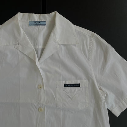 2019ss prada plate cotton shirt 38