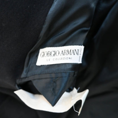 1990s giorgio armani virgin wool long coat 48