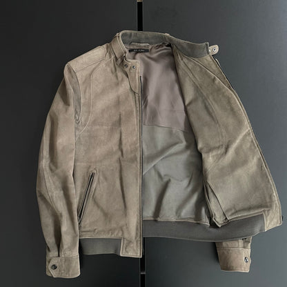 2000s gucci cowsuede riders jacket 46 by Tom ford