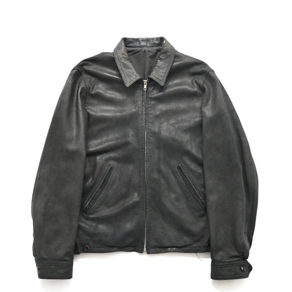 1990s agnes b gemuine leather jacket 1