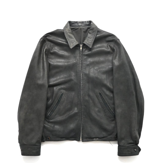 1990s agnes b gemuine leather jacket 1