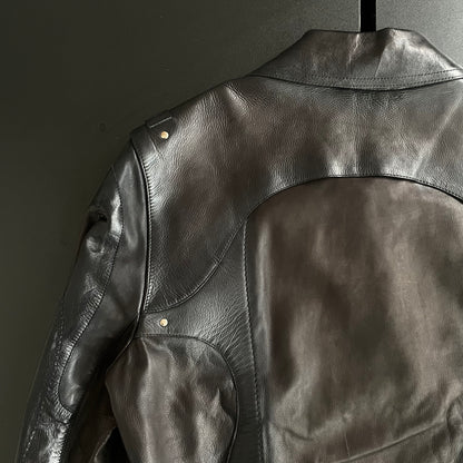 2004ss gucci patchwork leather jacket 48 by Tom ford